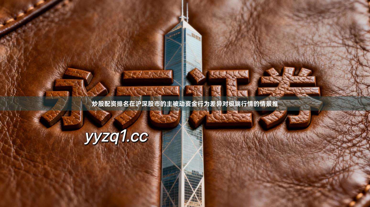 炒股配资排名在沪深股市的主被动资金行为差异对极端行情的情景推